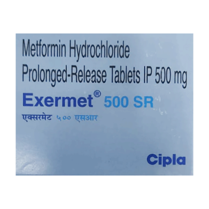 Exermet 500 SR Tablet (Metformin Hydrochloride)