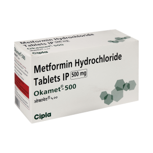 Okamet 500 Tablet (Metformin Hydrochloride)
