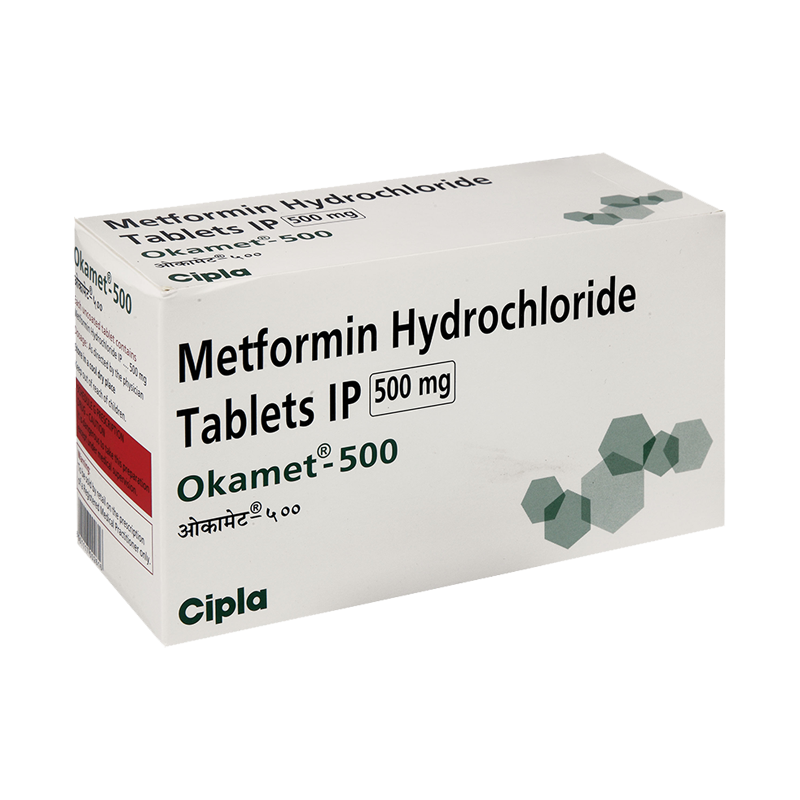 Okamet 500 Tablet (Metformin Hydrochloride)